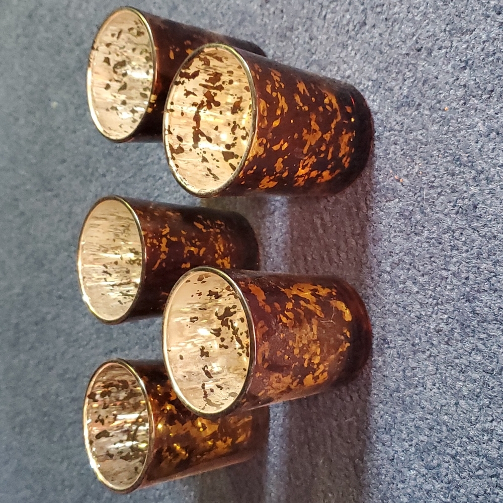 5/$15 5 tea light glass holders
